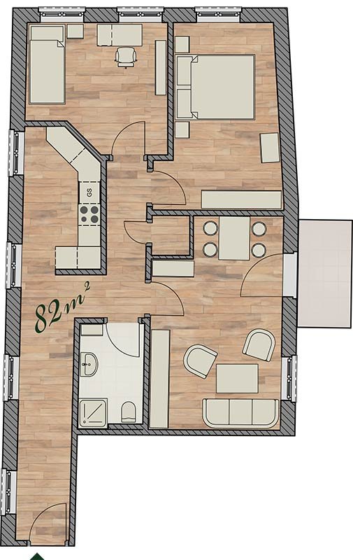 Sacher altersgerechte Wohnung 82qm